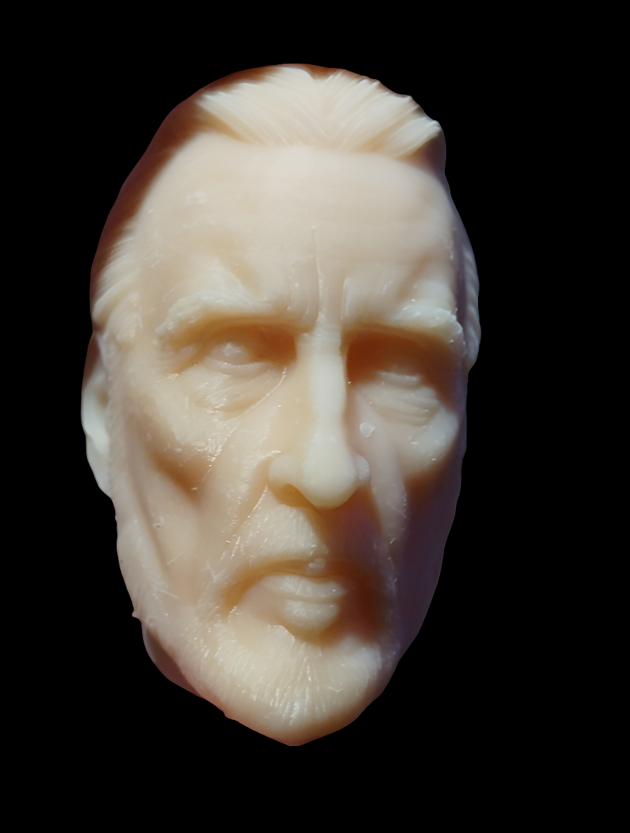 1/6 Count Dooku Head Sculpt(with lightsaber) - Custom Action Figure Accessory - Resin 3D Printed
