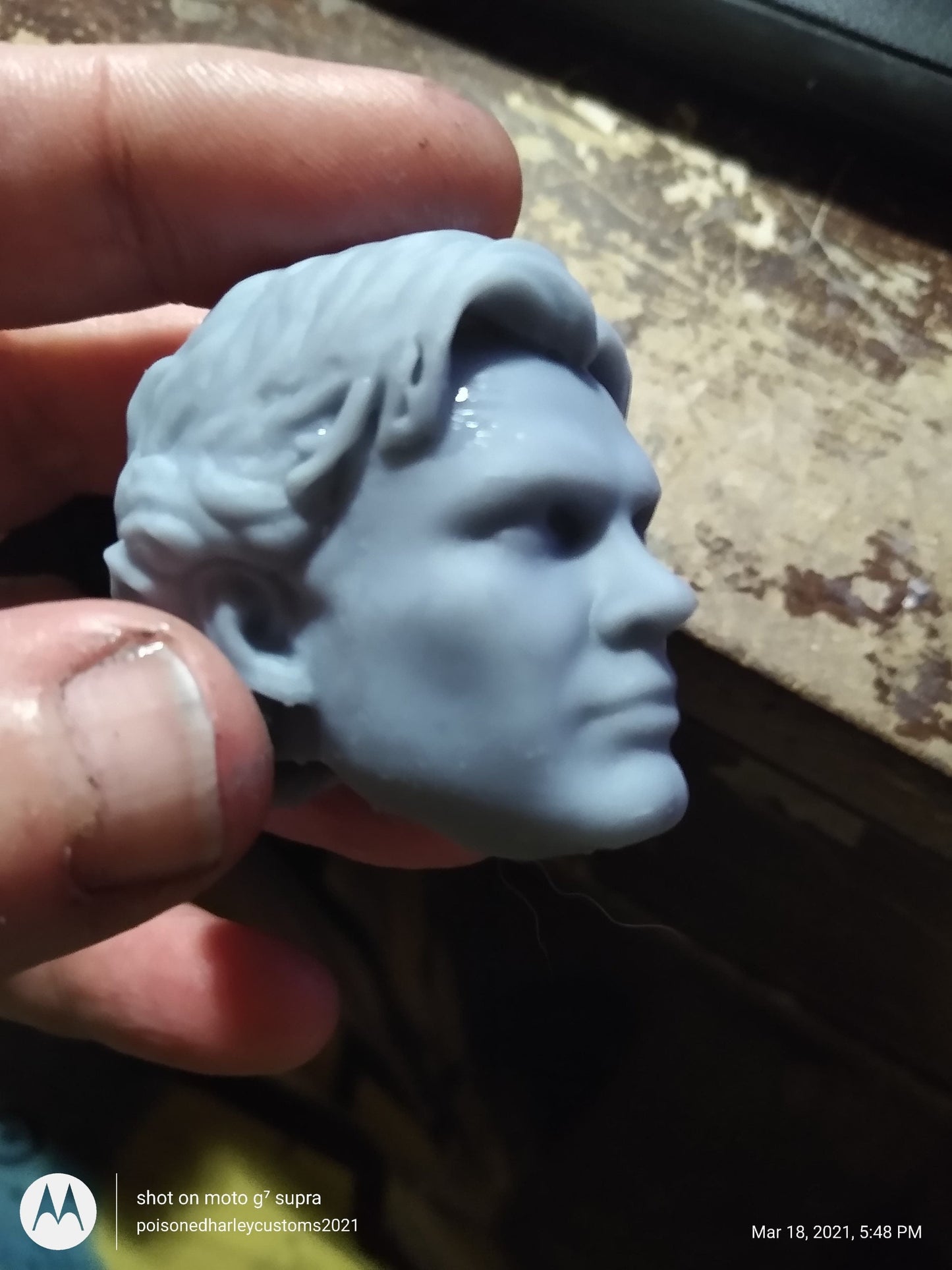 1/6 Han Solo Head Sculpt (SOLO) - Custom Action Figure Accessory - Resin 3D Printed