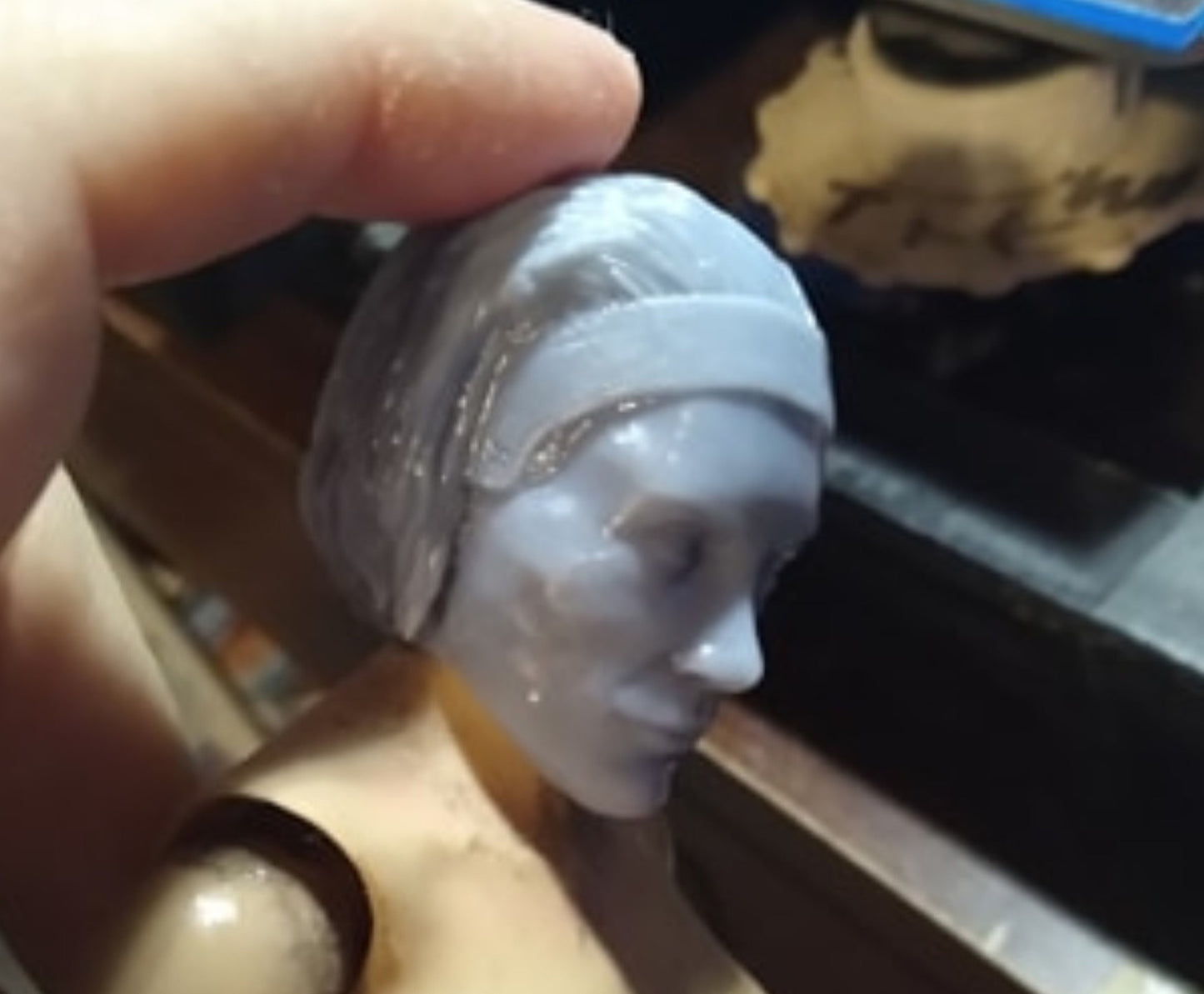 1/6 Bo Katan Head Sculpt - Custom Action Figure Accessory - Resin 3D Printed