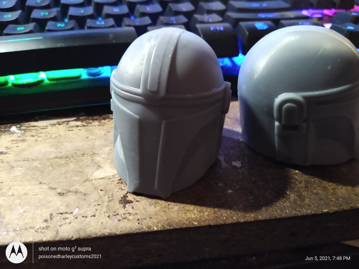 1/6 Scale Mandalorian Helmet - Custom Action Figure Accessory - Resin 3D Printed