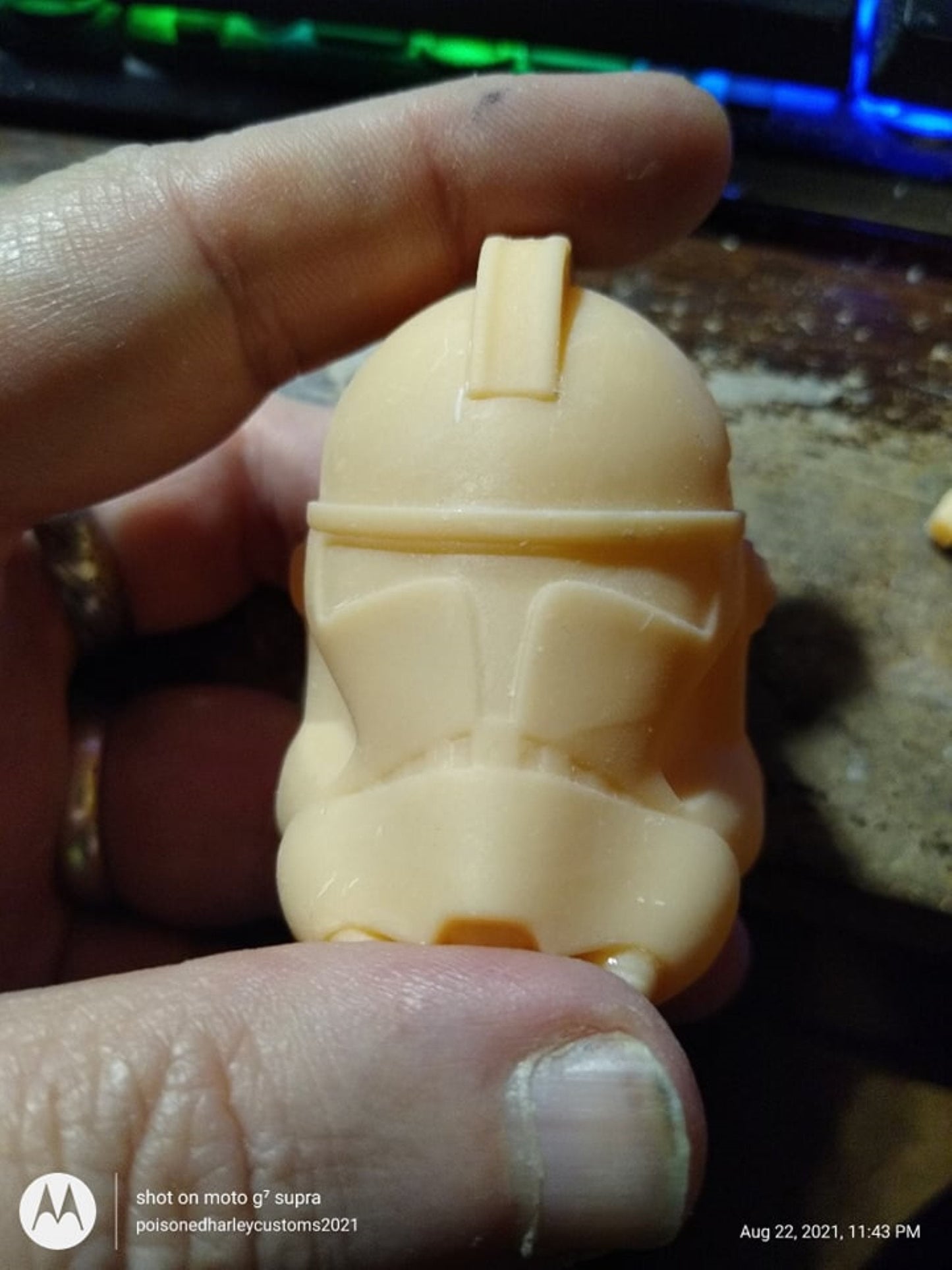 1/6 Arc Trooper Helmet (phase 2) - Custom Action Figure Accessory - Resin 3D Printed