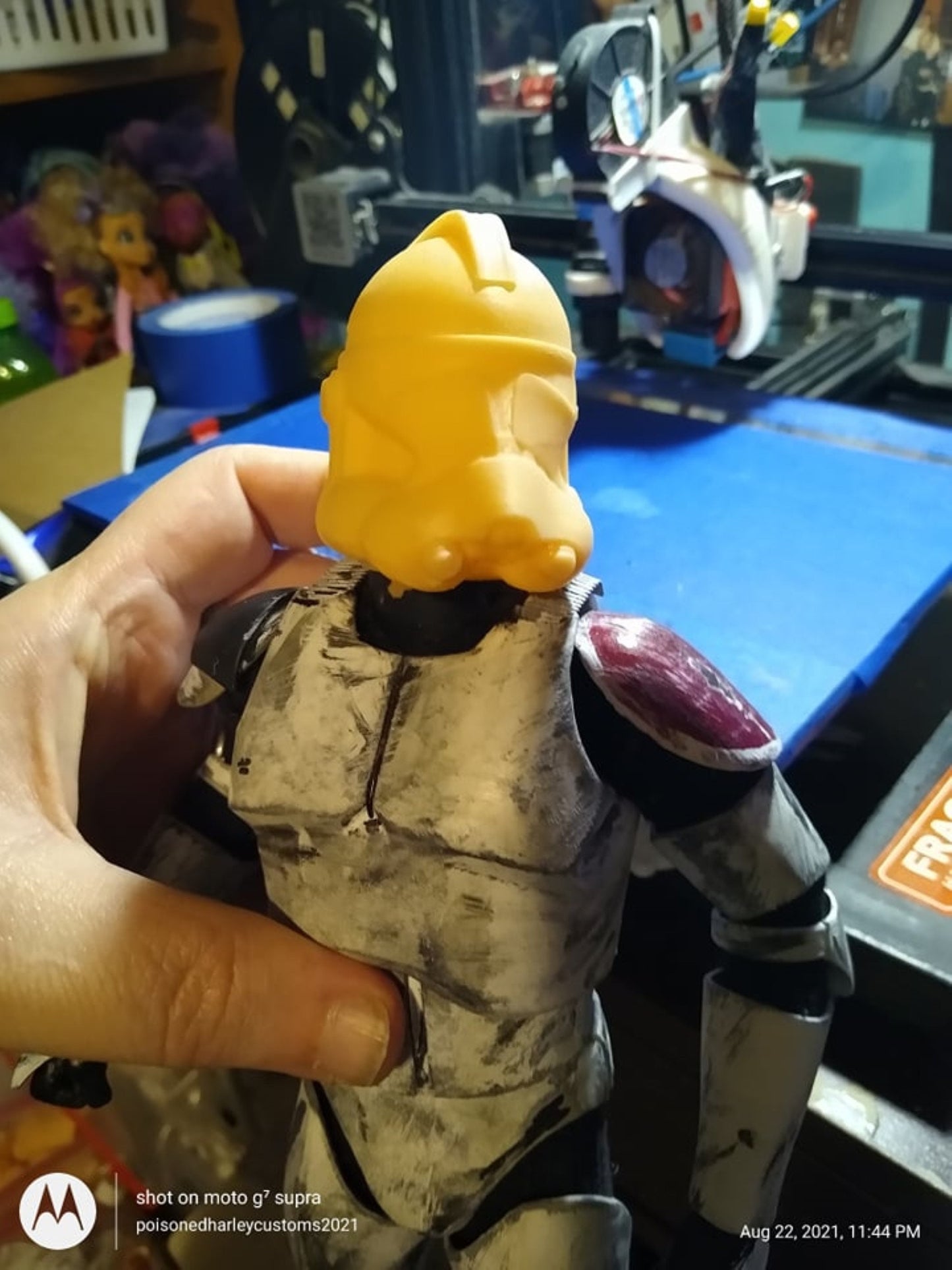 1/6 Arc Trooper Helmet (phase 2) - Custom Action Figure Accessory - Resin 3D Printed