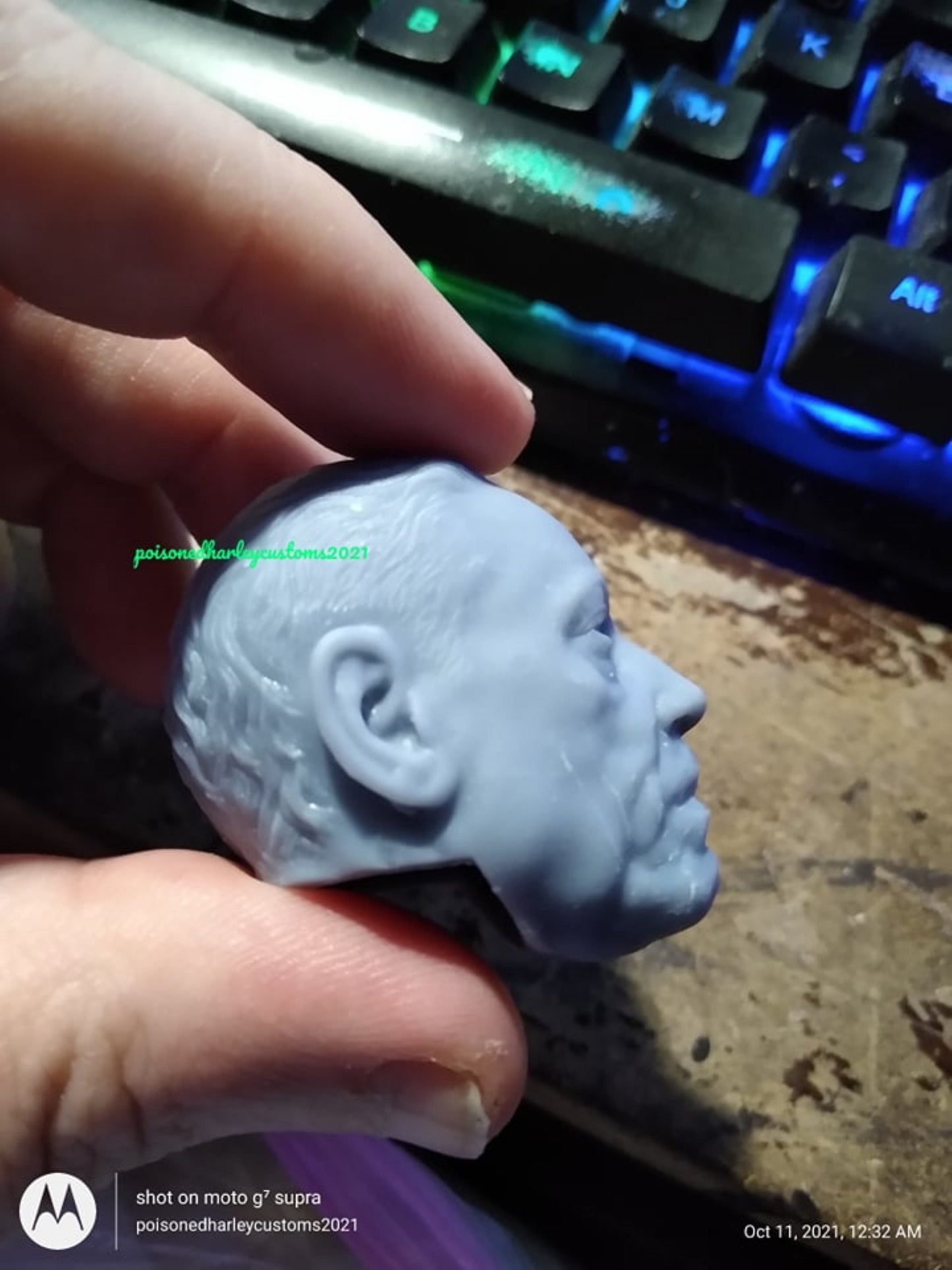 1/6 Moff Gideon Head Sculpt - Custom Action Figure Accessory - Resin 3D Printed