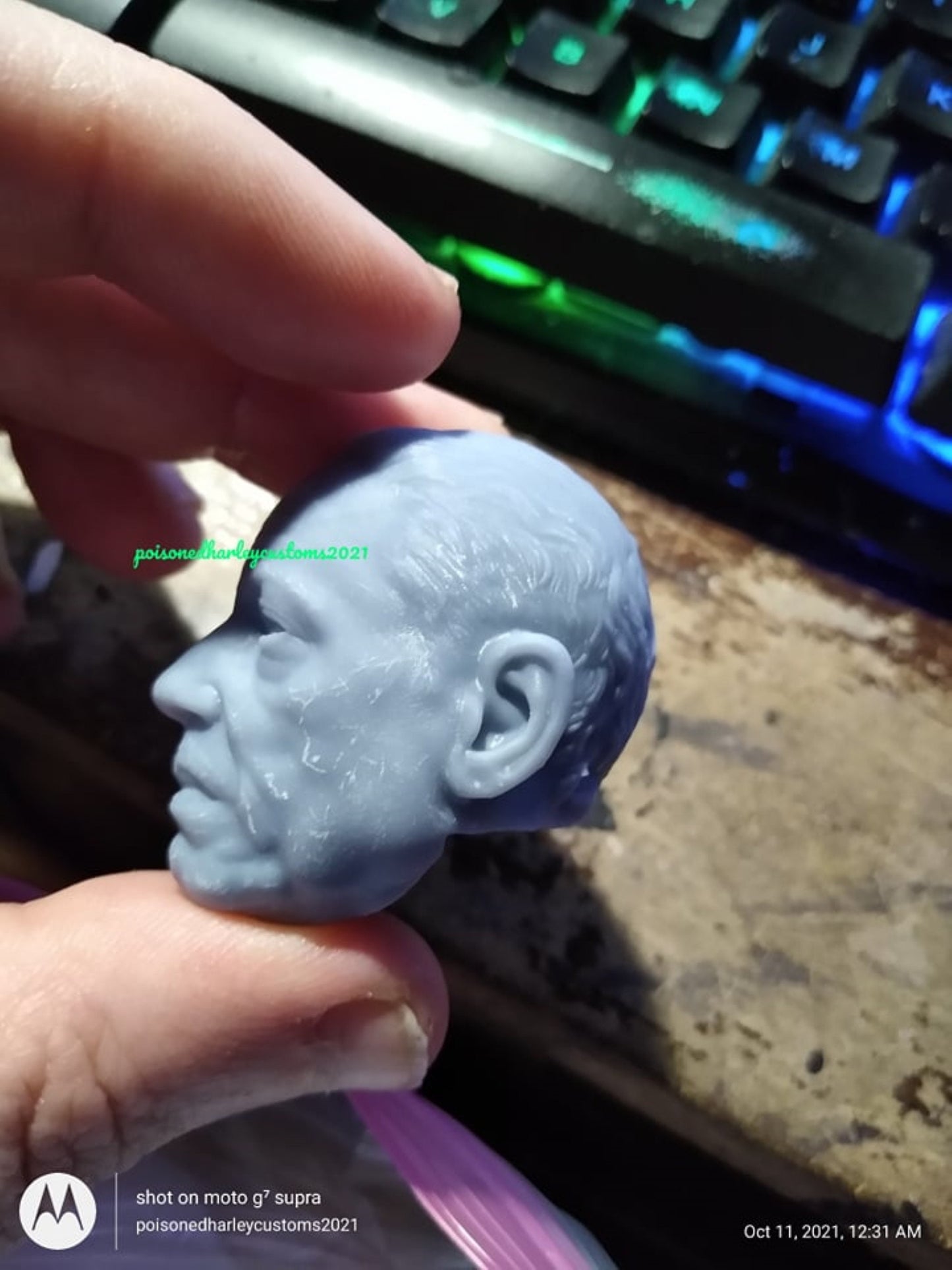 1/6 Moff Gideon Head Sculpt - Custom Action Figure Accessory - Resin 3D Printed