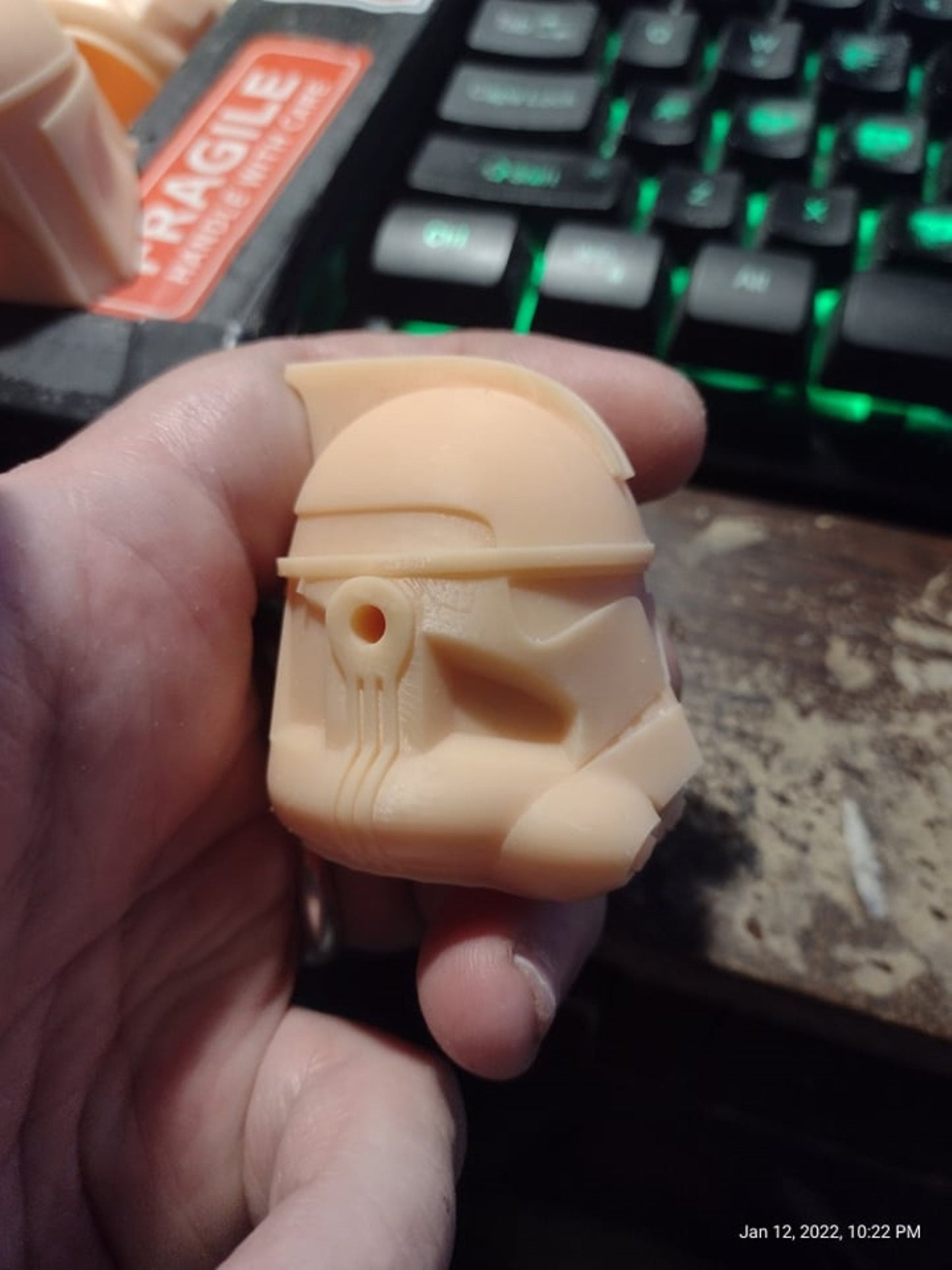 1/6 Arc Trooper Clone Helmet (phase 2) - Custom Action Figure Accessory - Resin 3D Printed