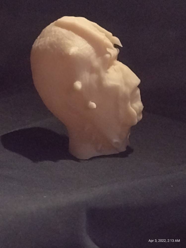 1/6 Nikto Head Sculpt with hands - Custom Action Figure Accessory - Resin 3D Printed