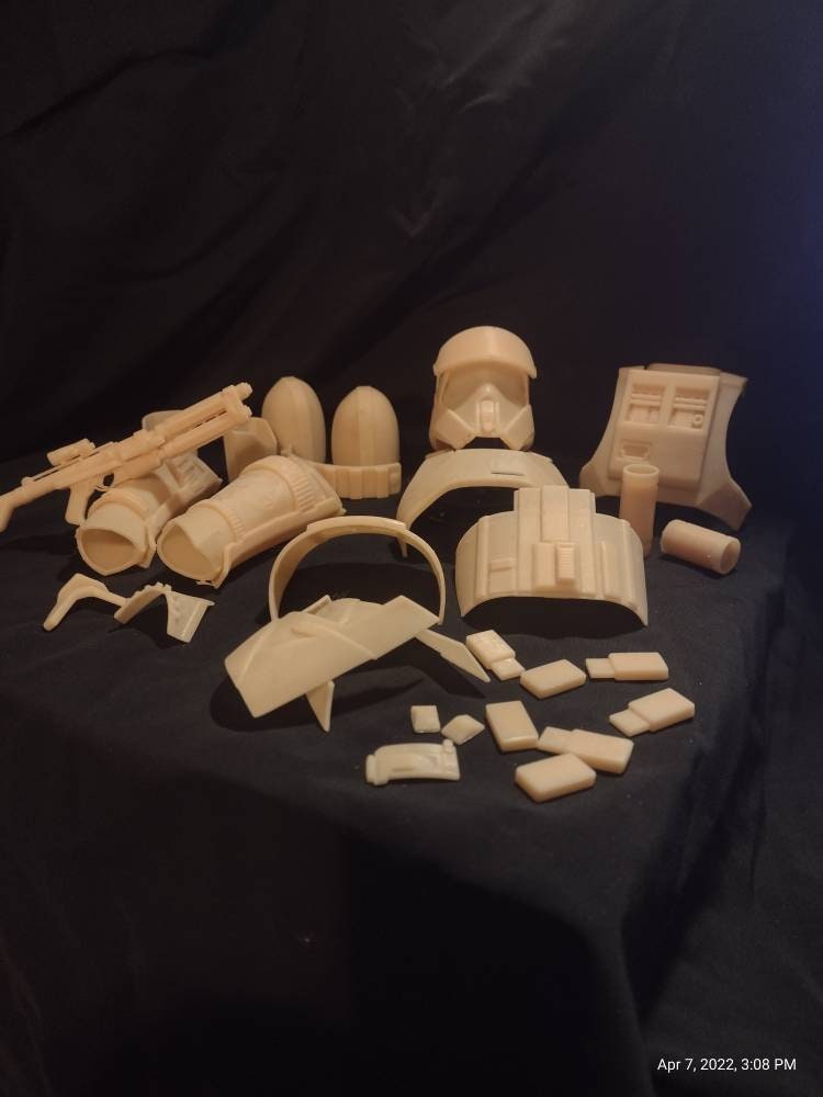 1/6 Shore Trooper Armor Set - Custom Action Figure Accessory - Resin 3D Printed