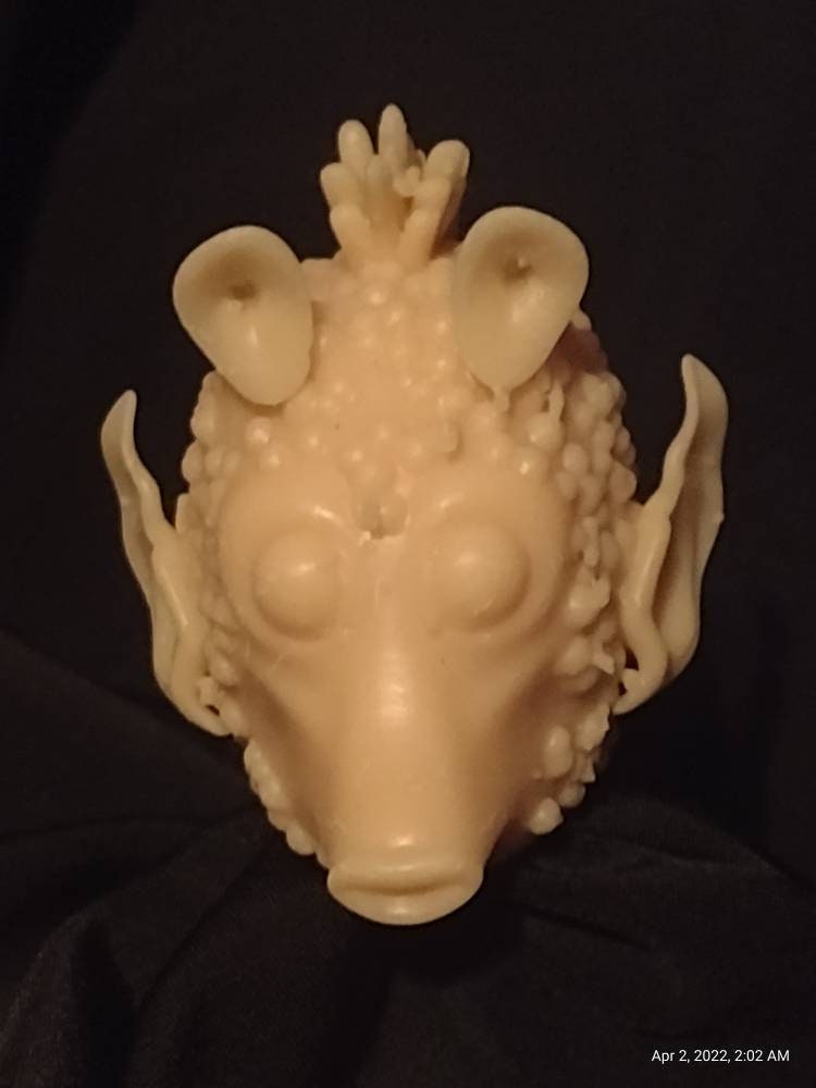 1/6 Greedo Head Sculpt - Custom Action Figure Accessory - Resin 3D Printed