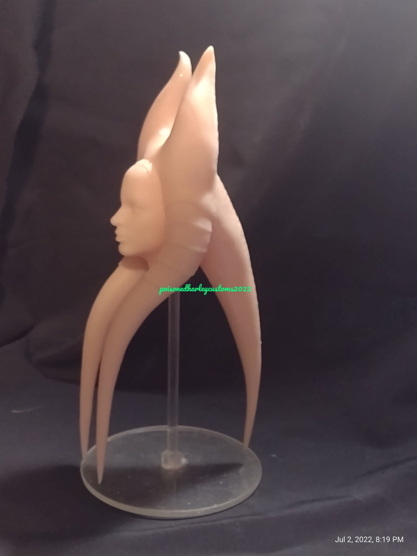 1/6 Shaak Ti Head Sculpt (with saber) - Custom Action Figure Accessory - Resin 3D Printed
