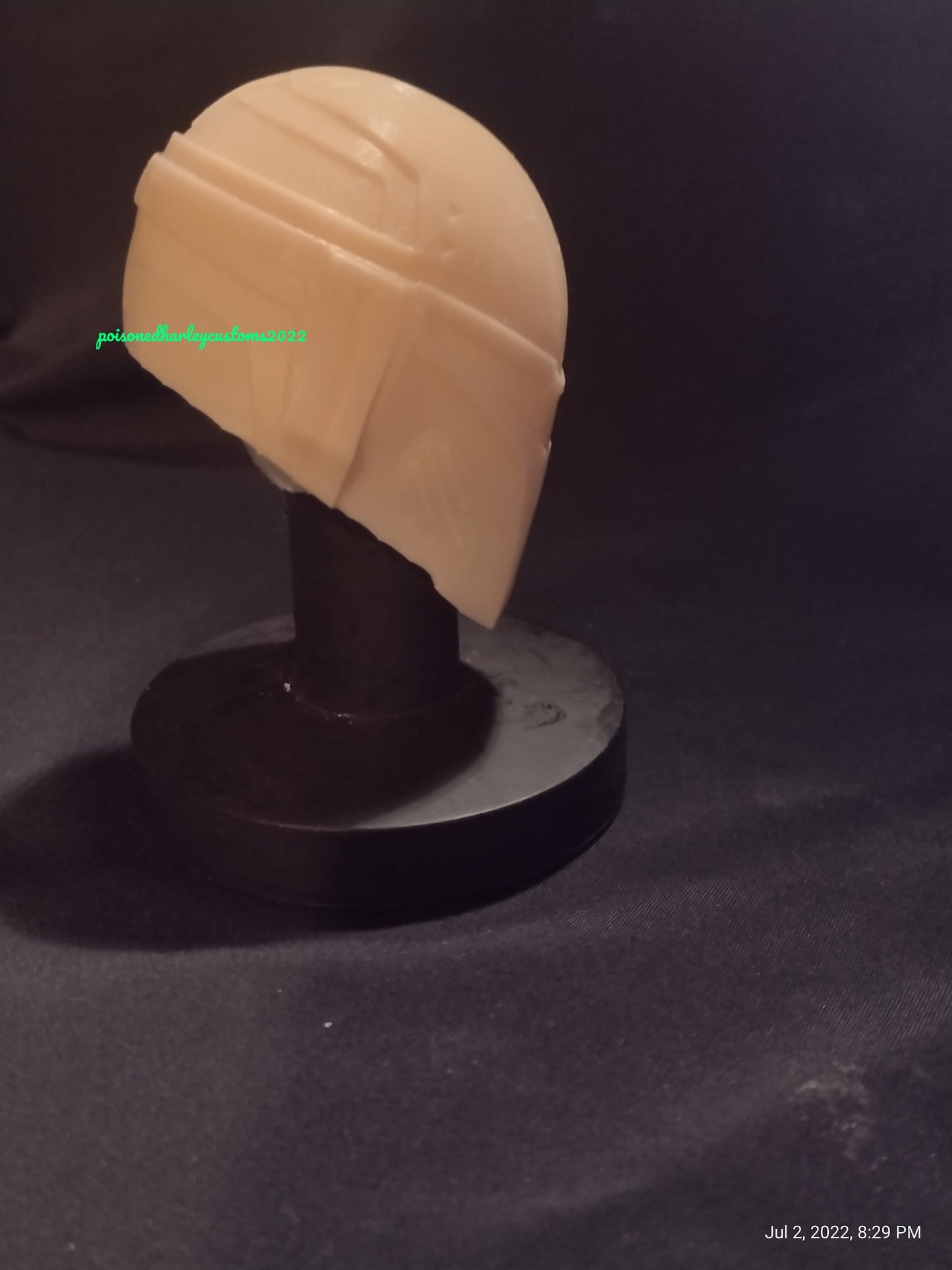 1/6 Mandalorian Helmet (inspired v1) - Custom Action Figure Accessory - Resin 3D Printed