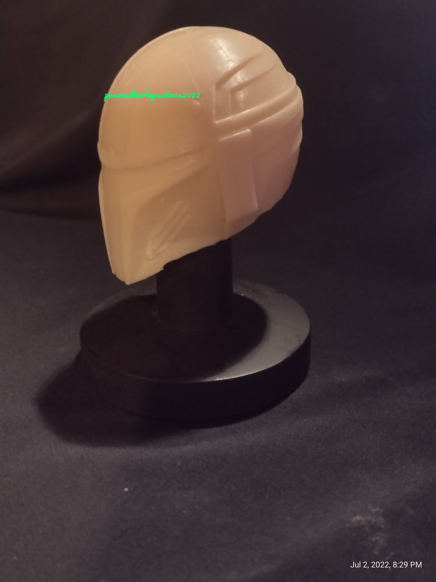 1/6 Mandalorian Helmet (inspired v1) - Custom Action Figure Accessory - Resin 3D Printed