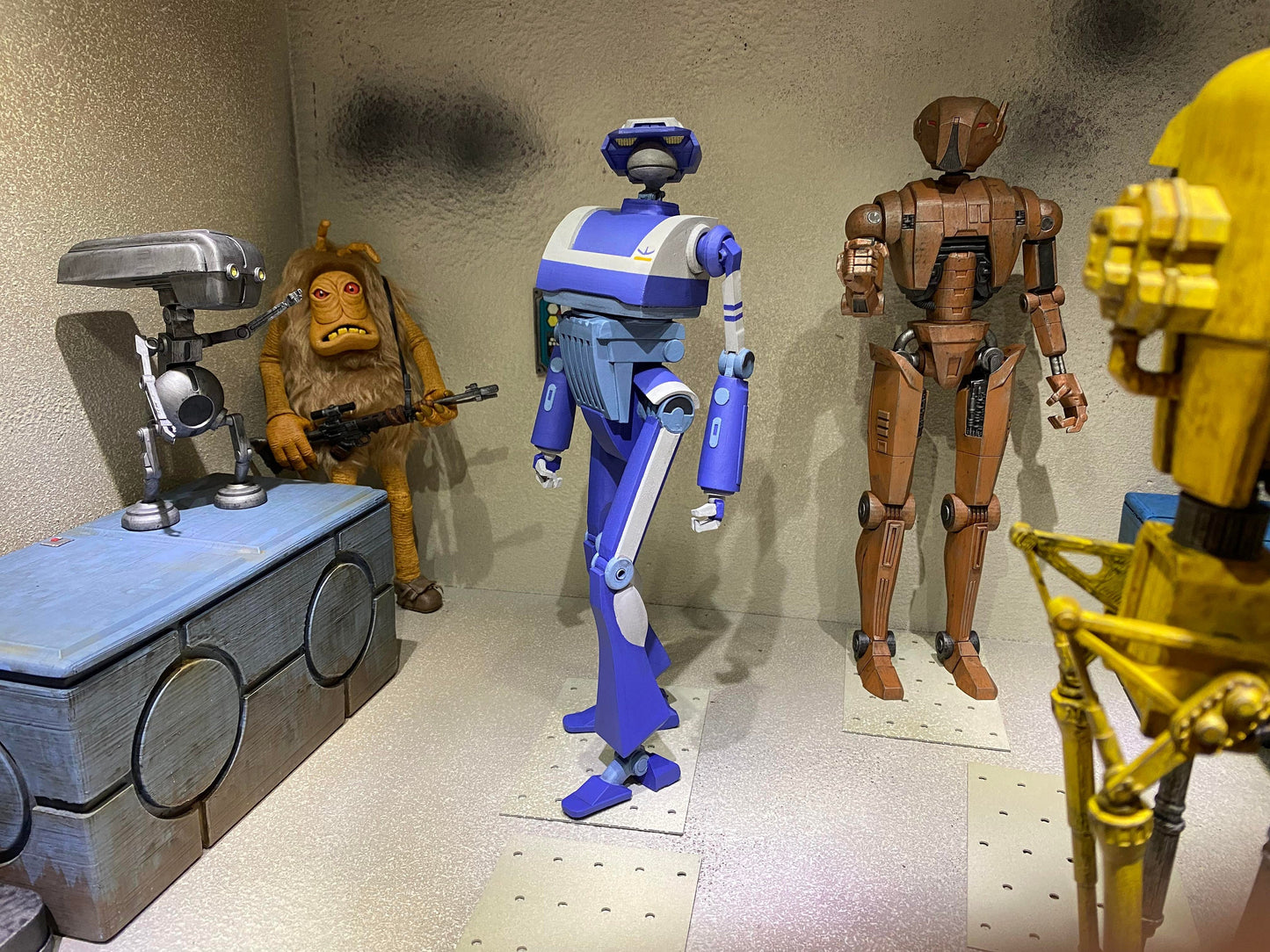 1/6 TODO Droid (cad bane) - Custom Action Figure Accessory - Resin 3D Printed