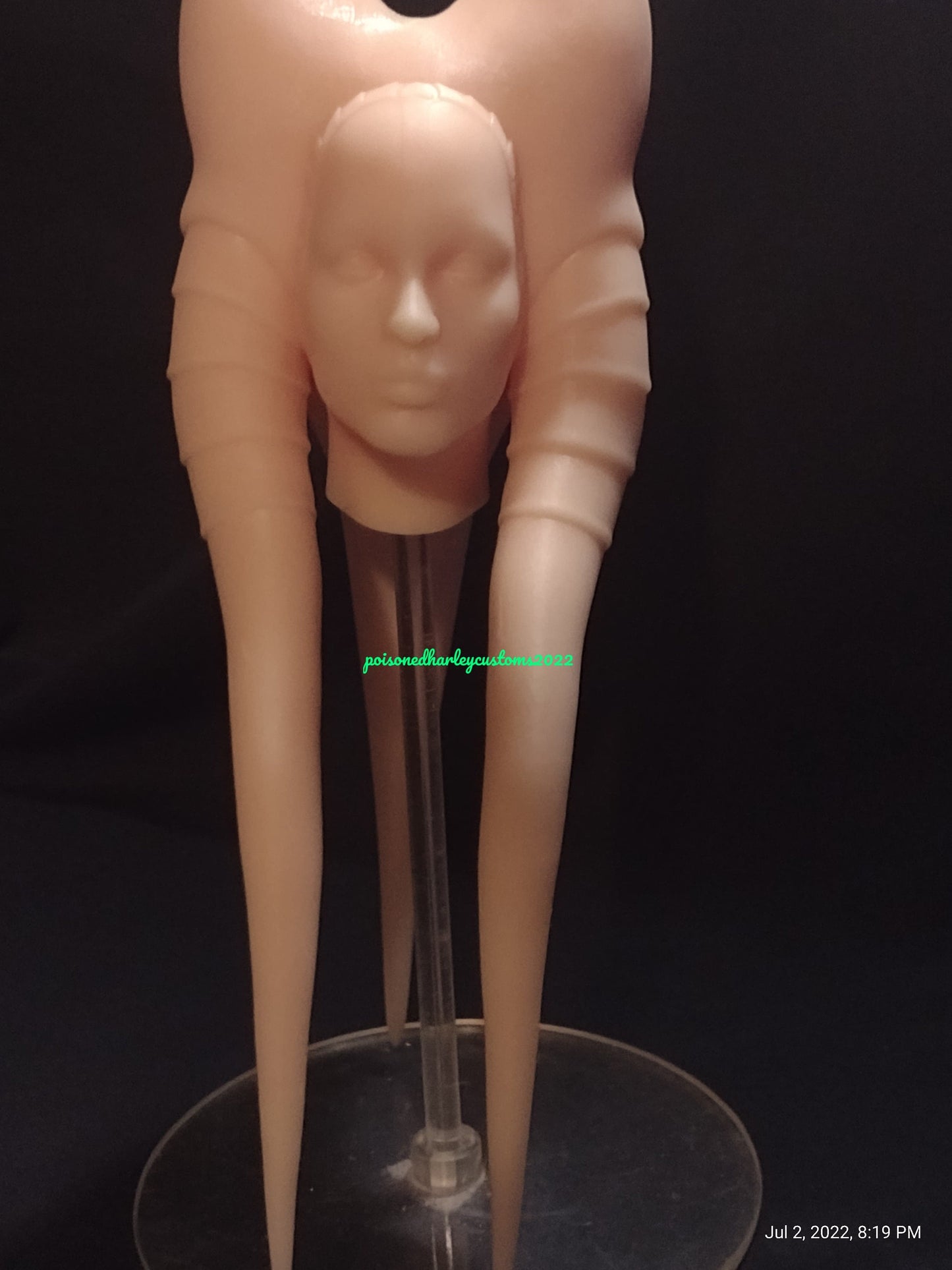 1/6 Shaak Ti Head Sculpt (with saber) - Custom Action Figure Accessory - Resin 3D Printed