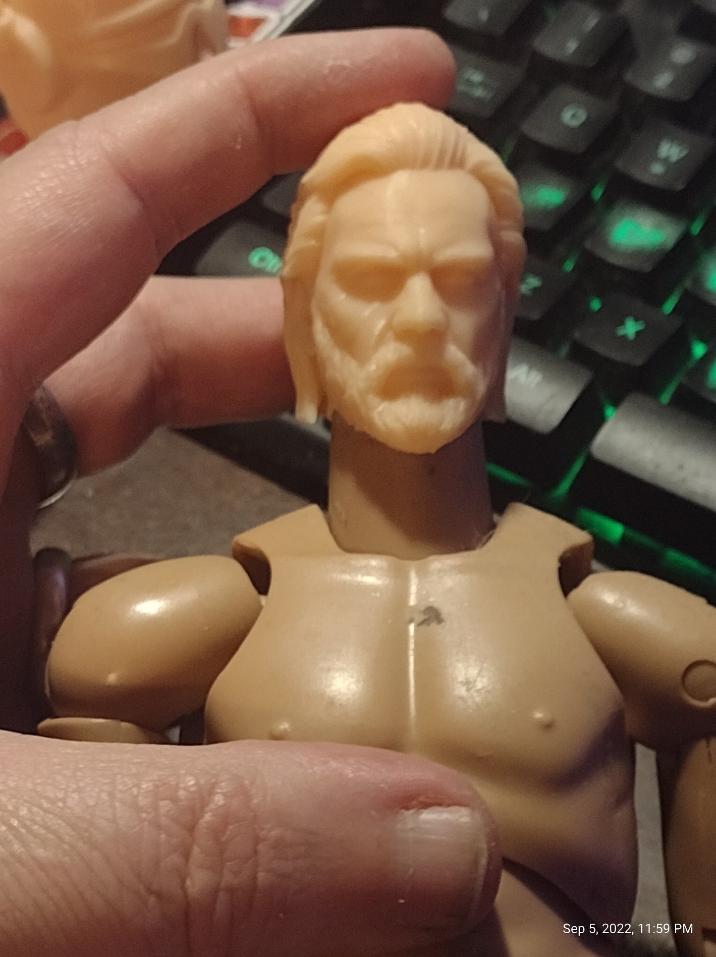 1/6 Obi Wan Kenobi Head Sculpt - Custom Action Figure Accessory - Resin 3D Printed