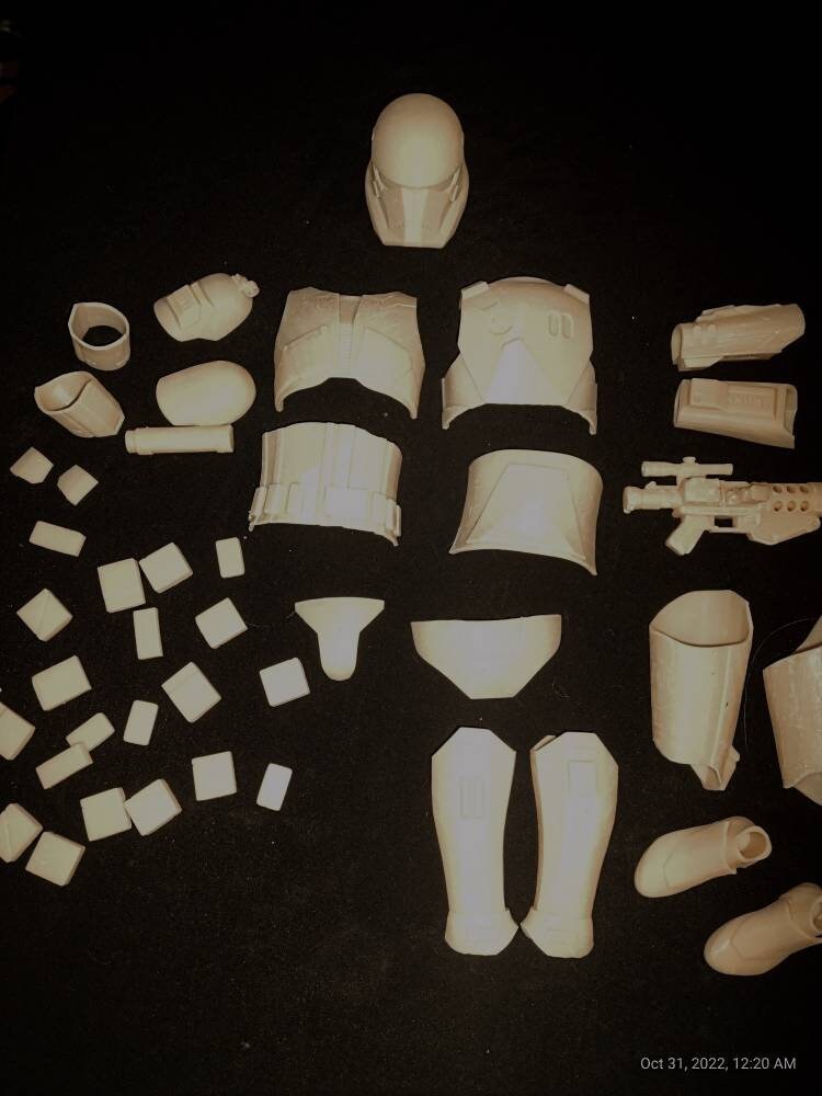 1/6 SithTrooper Armor Set (rise of skywalker) - Custom Action Figure Accessory - Resin 3D Printed