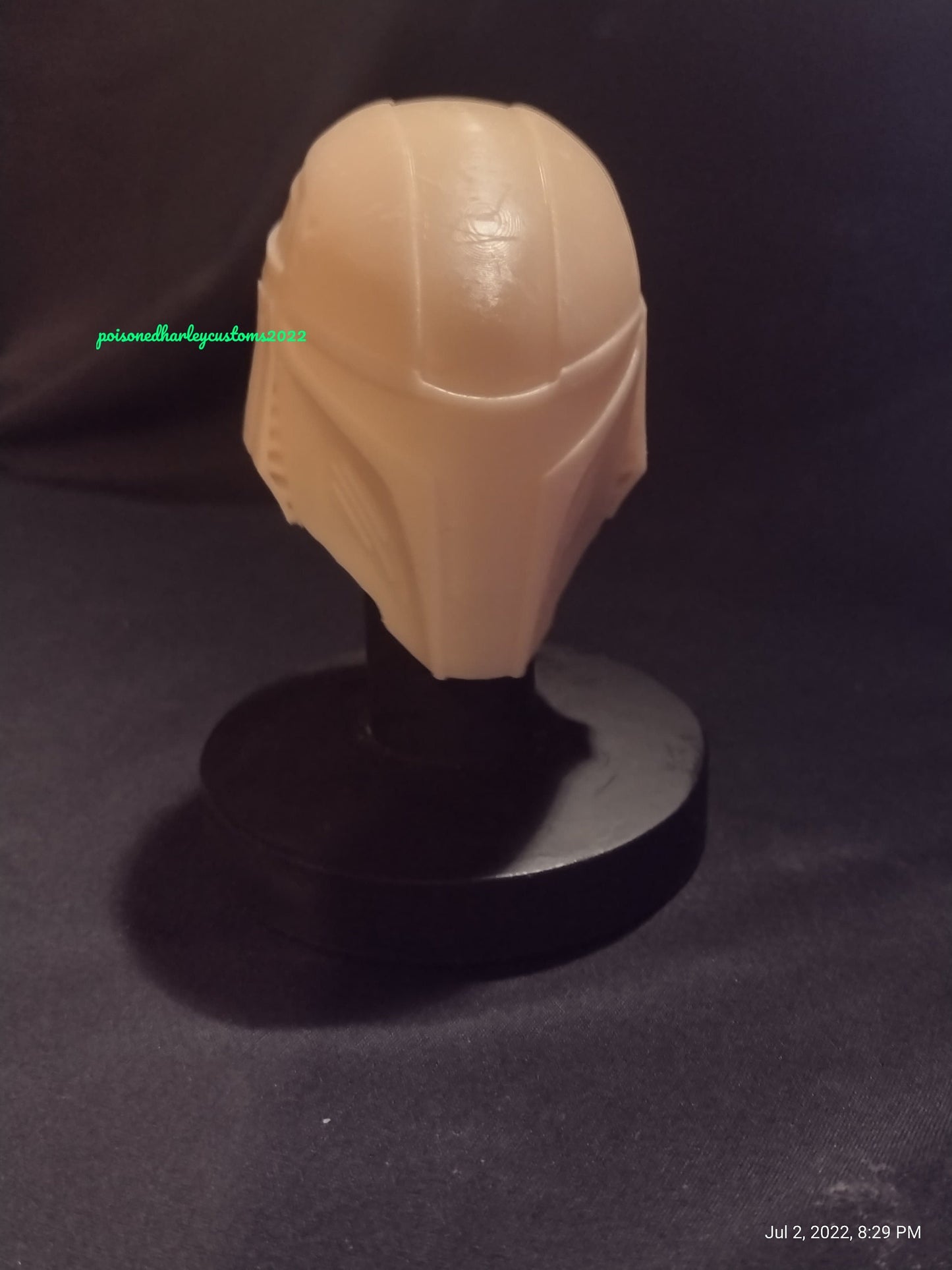 1/6 Mandalorian Helmet (inspired v1) - Custom Action Figure Accessory - Resin 3D Printed