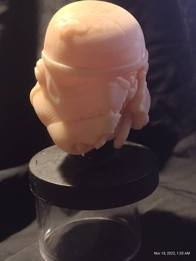 1/6 Zombie Storm Trooper Helmet - Custom Action Figure Accessory - Resin 3D Printed