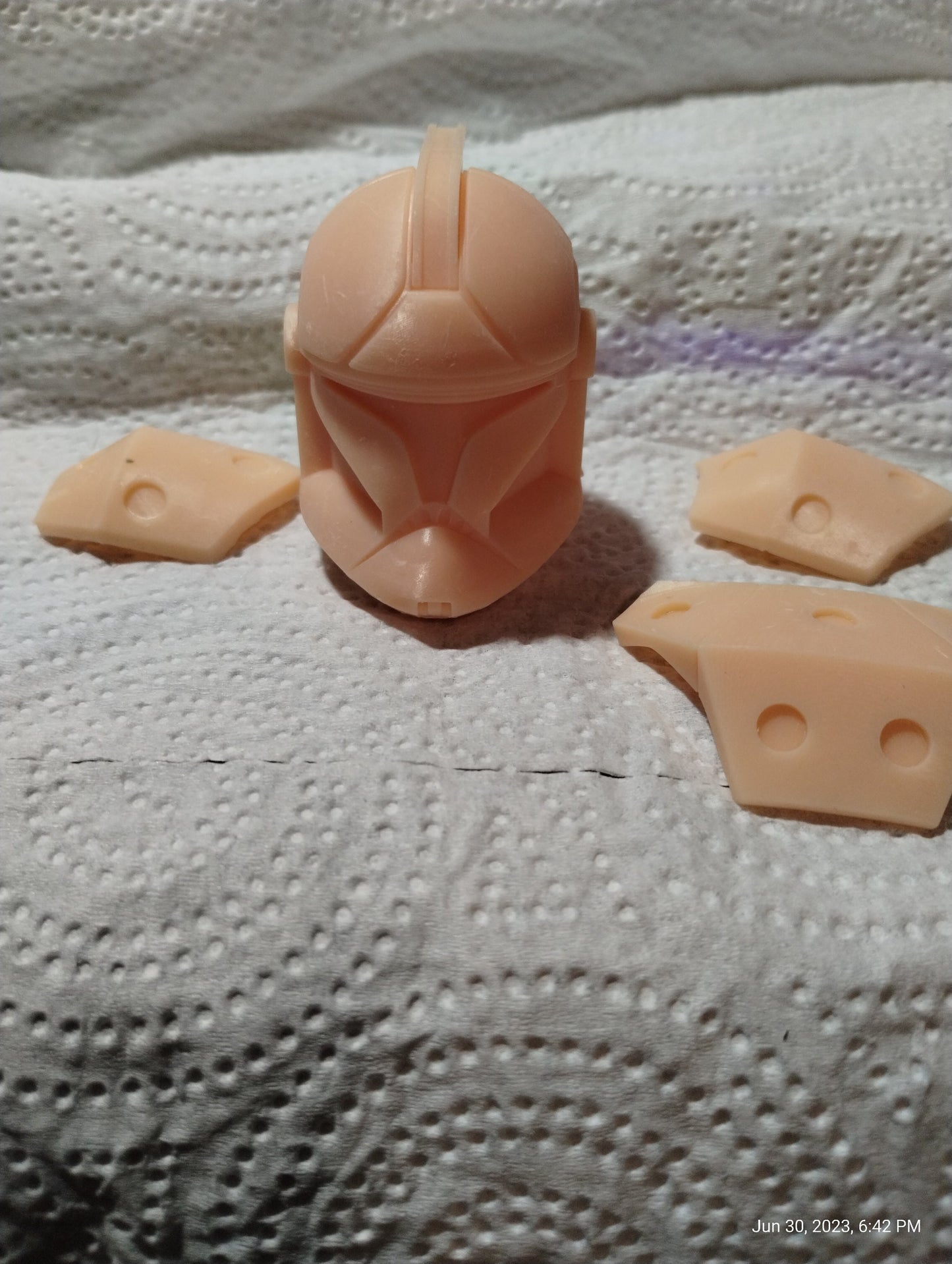 1/6 Scale Clone AT-TE Tank Gunner Helmet and Pads Set - Custom Action Figure Accessory - Resin 3D Printed