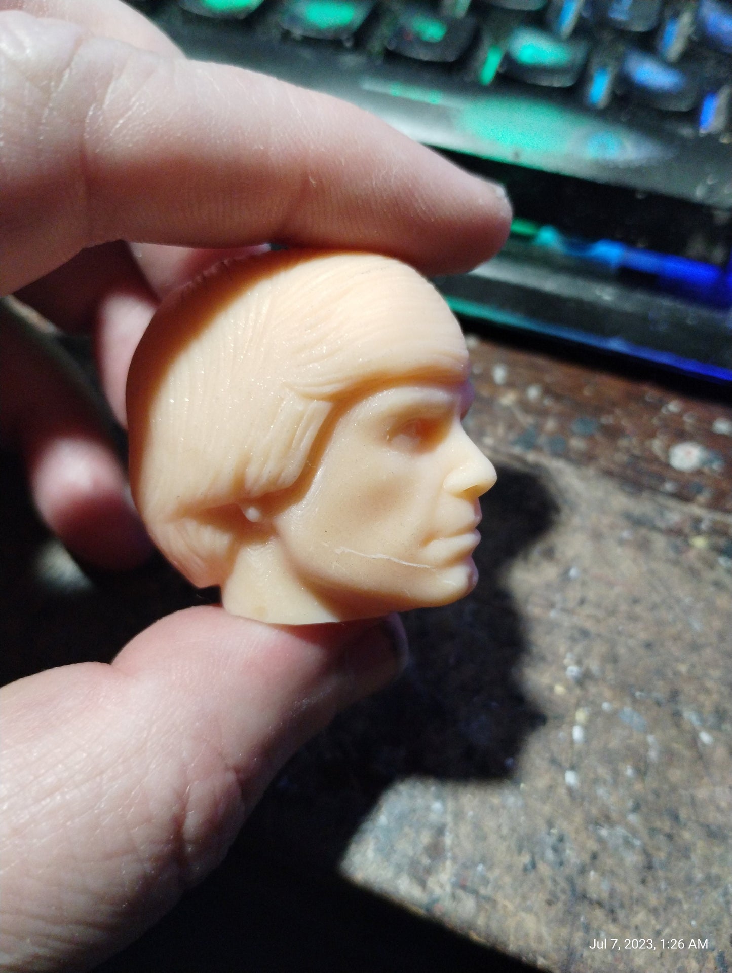 1/6 Luke Skywalker Head Sculpt - Custom Action Figure Accessory - Resin 3D Printed
