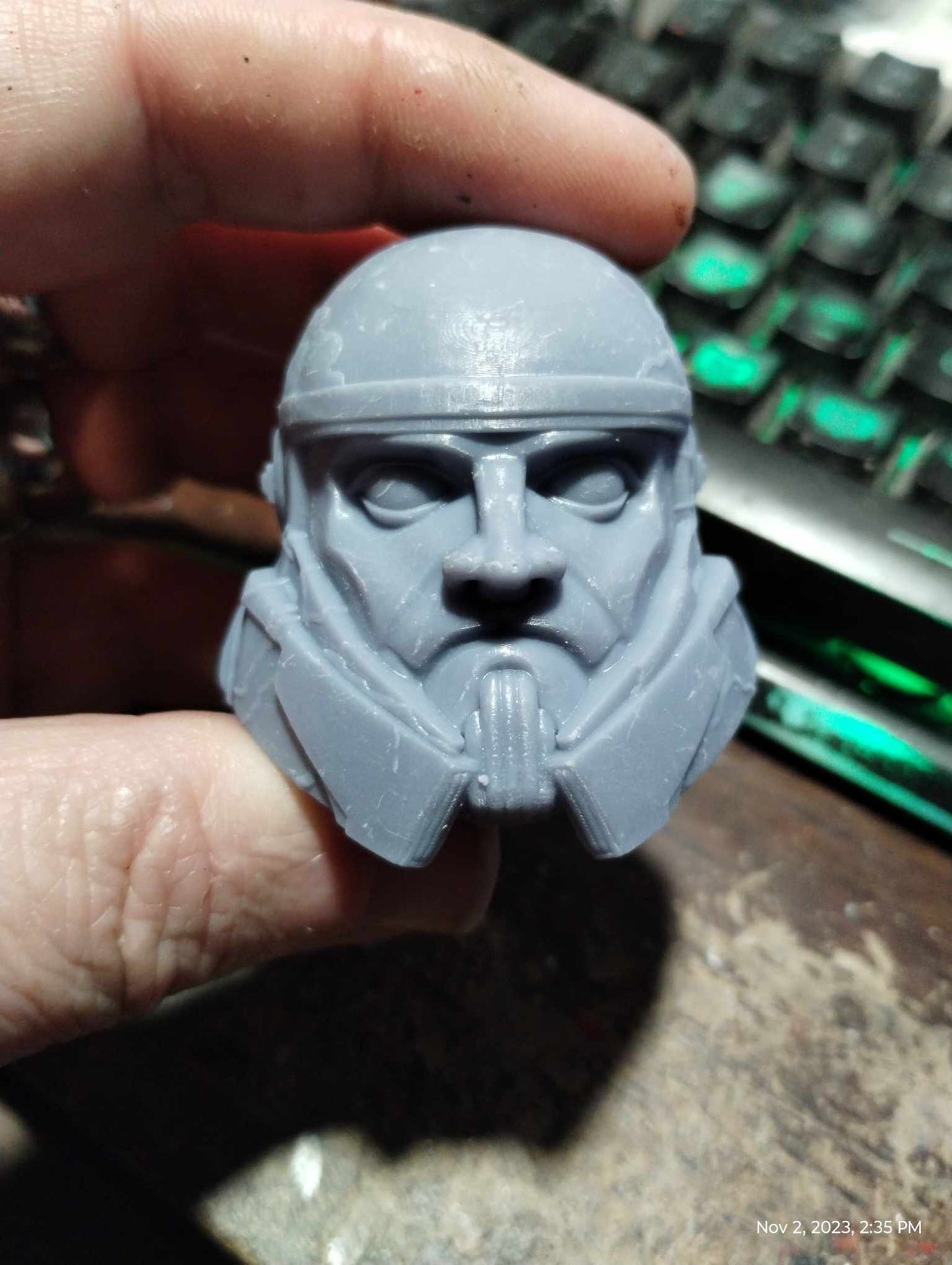 1/6 Captain Enoch Helmet Sculpt - Custom Action Figure Accessory - Resin 3D Printed