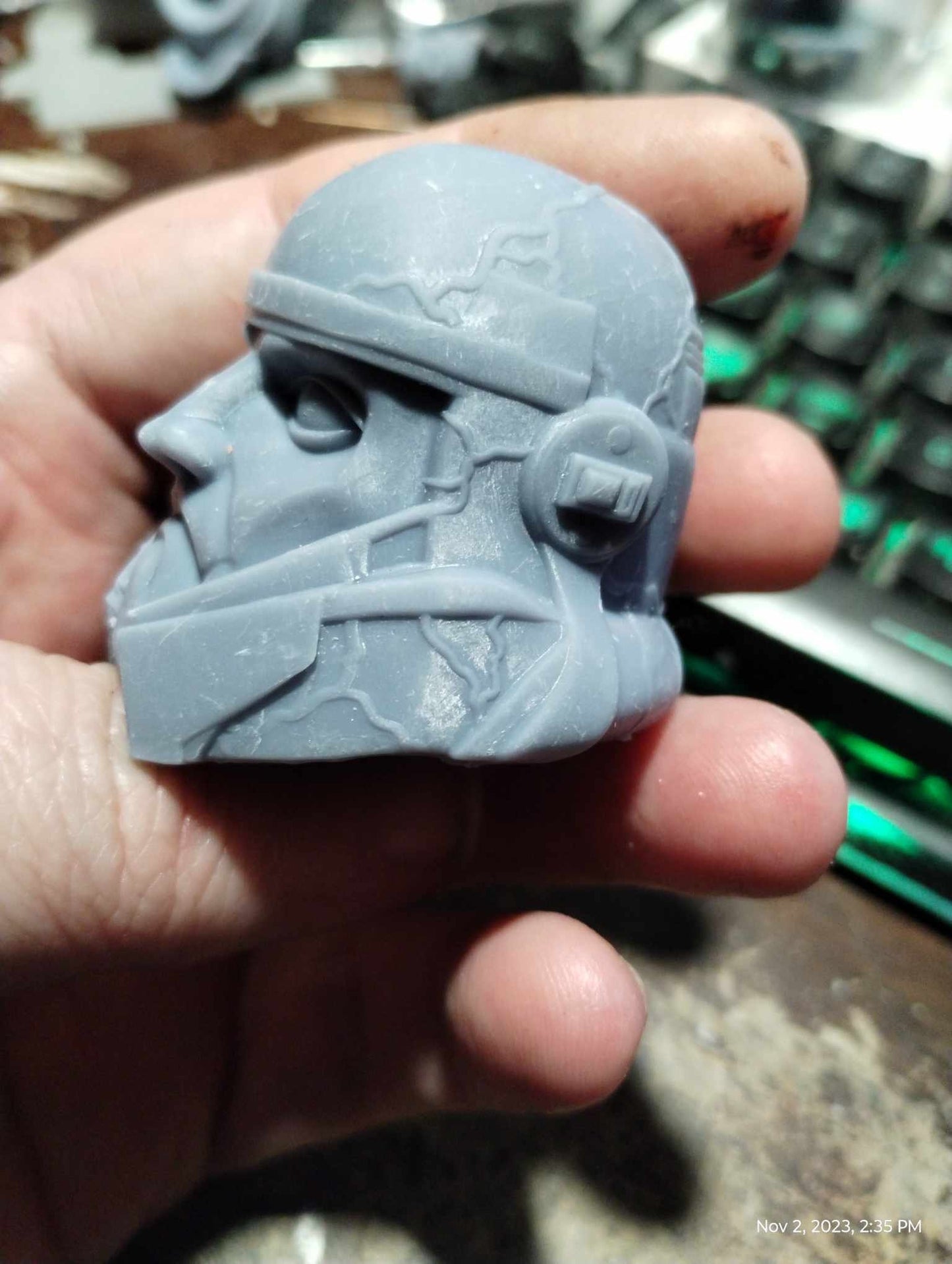 1/6 Captain Enoch Helmet Sculpt - Custom Action Figure Accessory - Resin 3D Printed