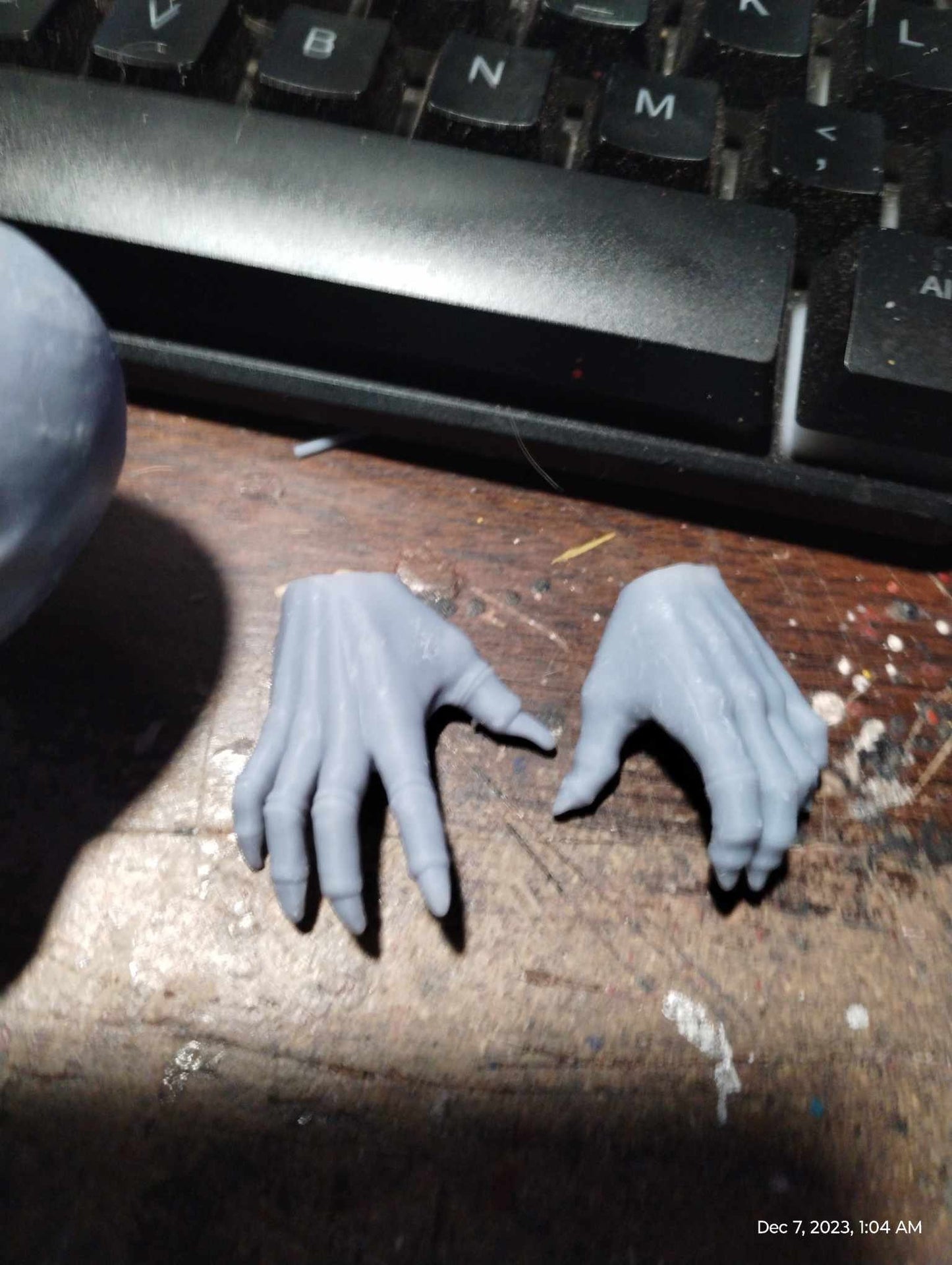 1/6 Bith Head Sculpt & Hands Set - Custom Action Figure Accessory - Resin 3D Printed