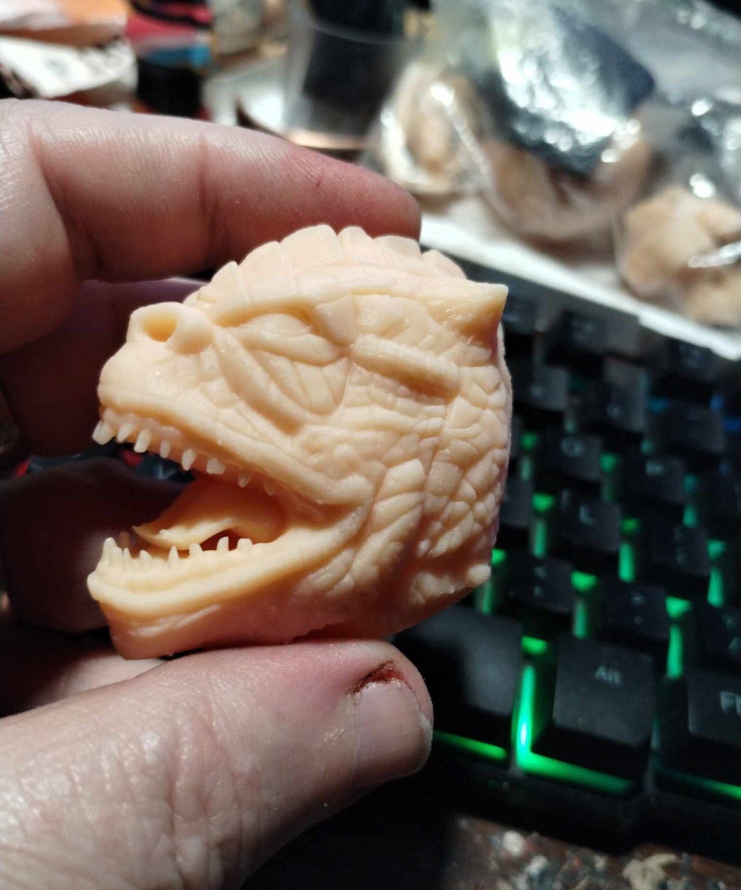 1/6 Bossk Head Sculpt - Custom Action Figure Accessory - Resin 3D Printed