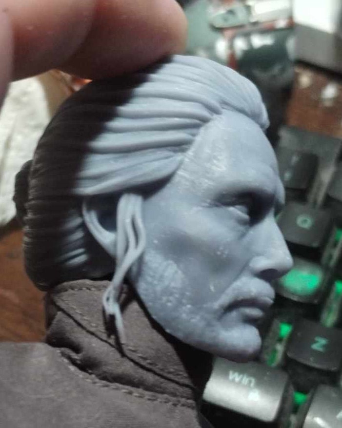 1/6 Galen Erso Head Sculpt (Rogue 1) - Custom Action Figure Accessory - Resin 3D Printed