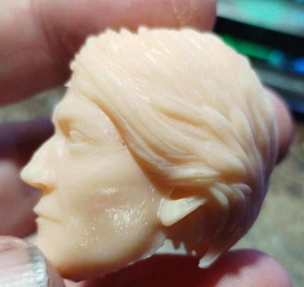 1/6 Cassian Andor Head Sculpt (Andor) v2 - Custom Action Figure Accessory - Resin 3D Printed