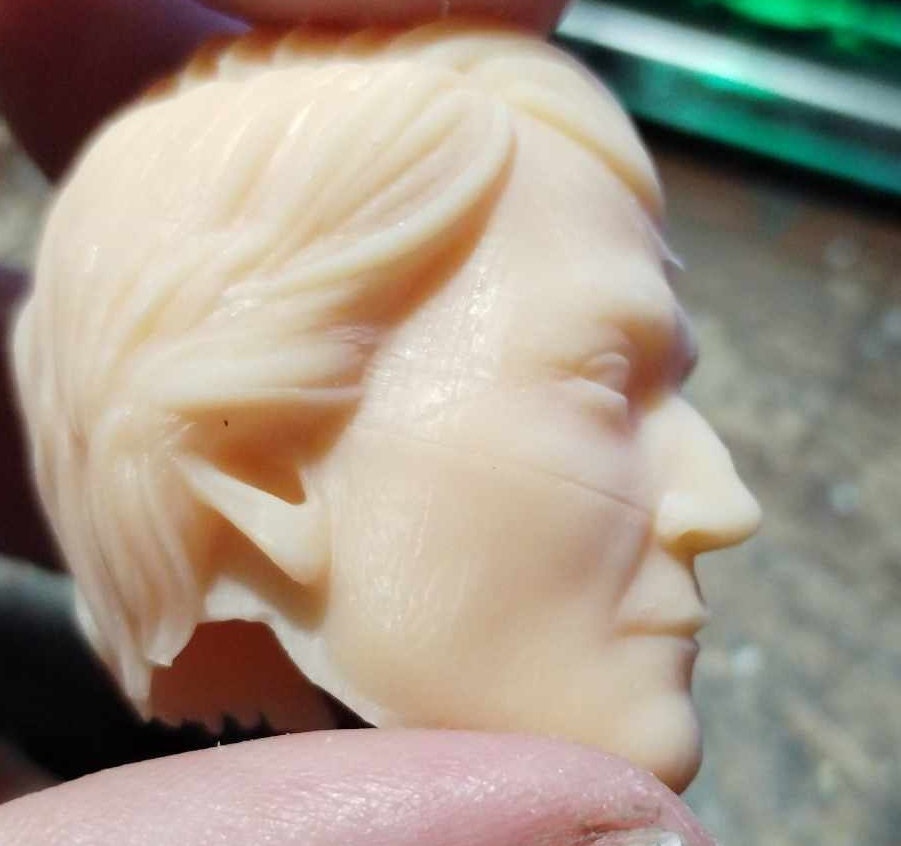 1/6 Cassian Andor Head Sculpt (Andor) v2 - Custom Action Figure Accessory - Resin 3D Printed