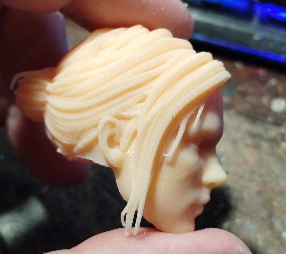 1/6 Merrin Head Sculpt - Custom Action Figure Accessory - Resin 3D Printed