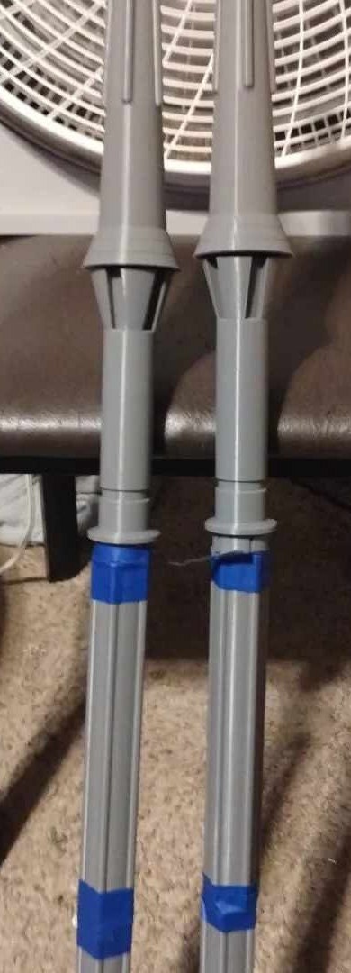 Coruscant Guard Staff DIY Kit - Cosplay Accessory - 3D Printed Prop Replica - For Cosplay or Display