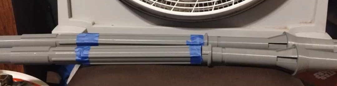 Coruscant Guard Staff DIY Kit - Cosplay Accessory - 3D Printed Prop Replica - For Cosplay or Display