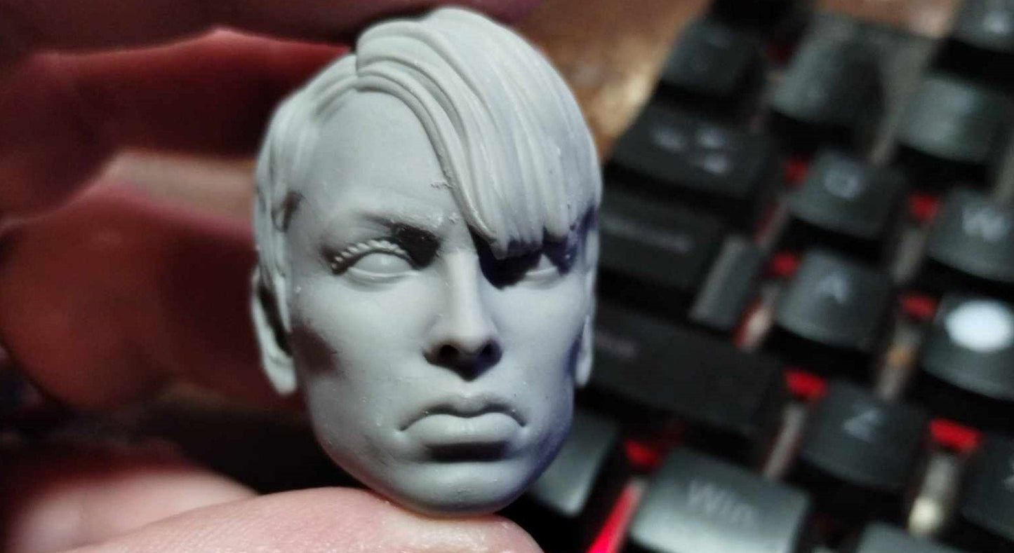 1/6 Assaj Ventress v2 Head Sculpt (with saber) - Custom Action Figure Accessory - Resin 3D Printed