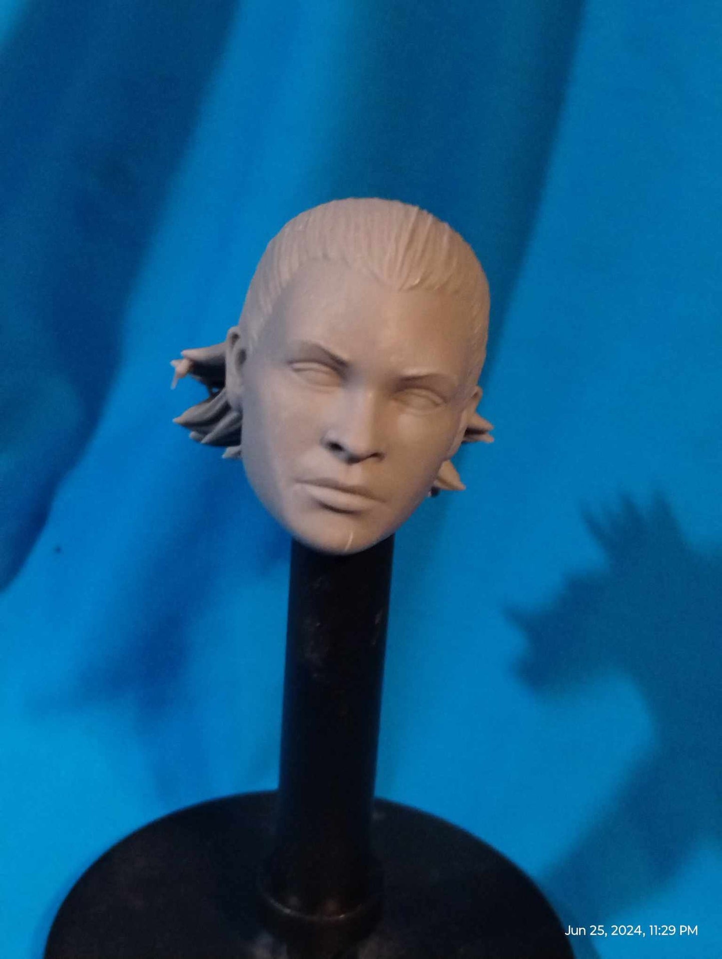 1/6 Barriss Offee Head Sculpt v1 - Custom Action Figure Accessory - Resin 3D Printed