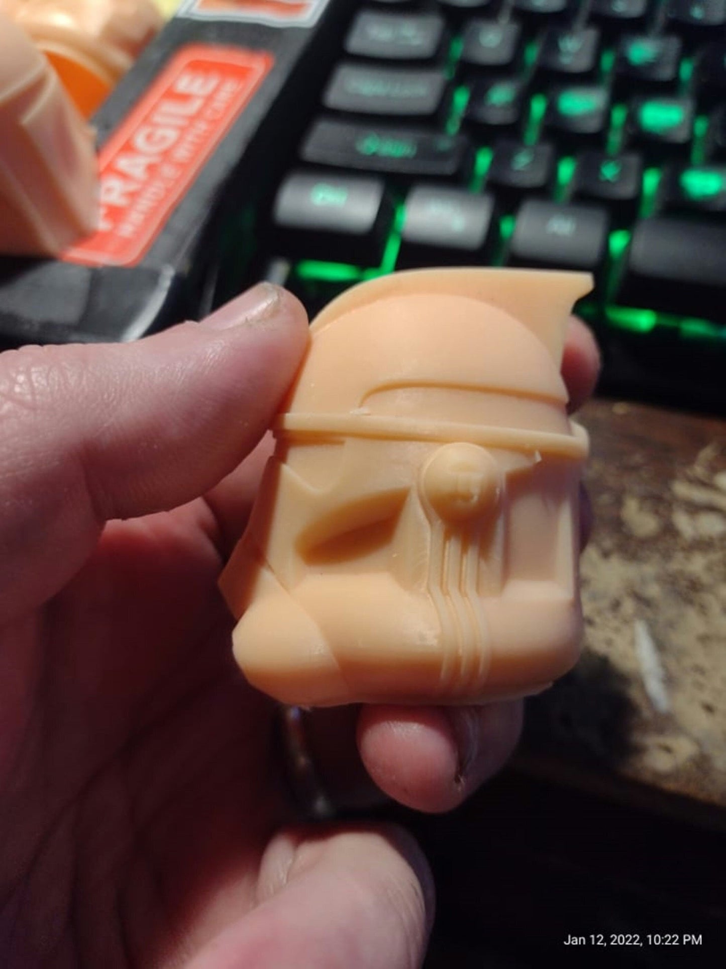 1/6 Arc Trooper Clone Helmet (phase 2) - Custom Action Figure Accessory - Resin 3D Printed