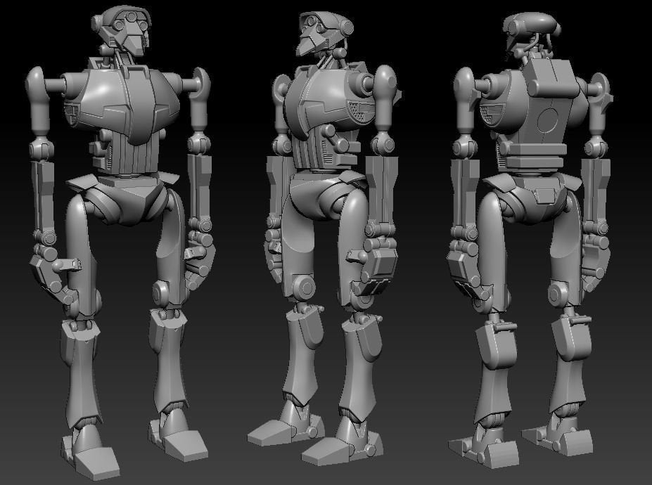 1/6 General Kalani Droid - Custom Action Figure Accessory - Resin 3D Printed
