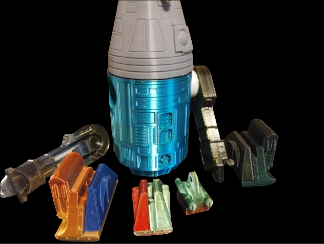 1/6 Greef Karga's  Droid - Custom Action Figure Accessory - PLA 3D Printed