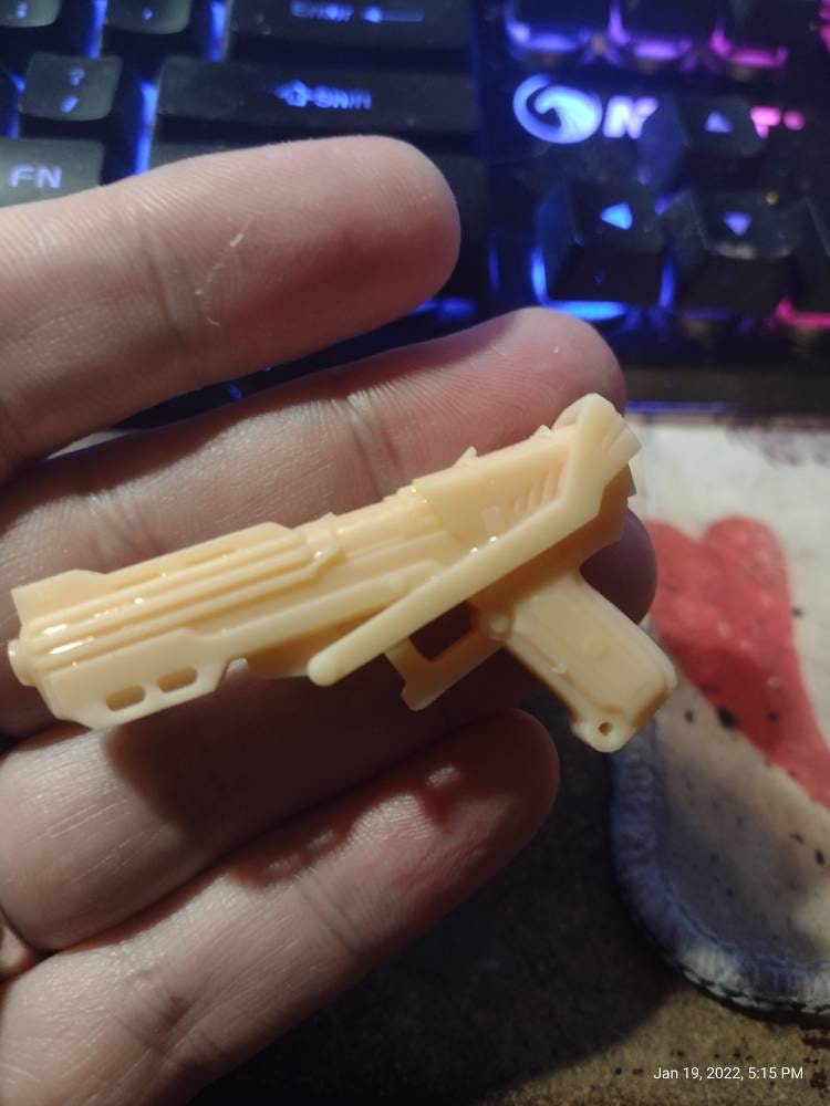 1/6  Republic Commando dc-15s Blaster - Custom Action Figure Accessory - Resin 3D Printed