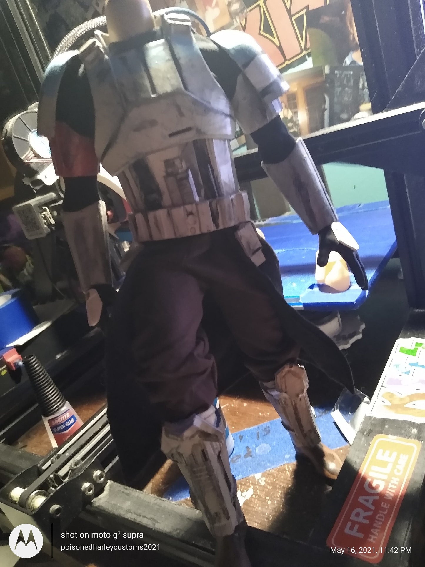 1/6  Shore/Tank Trooper  Leg Armor - Custom Action Figure Accessory - Resin 3D Printed