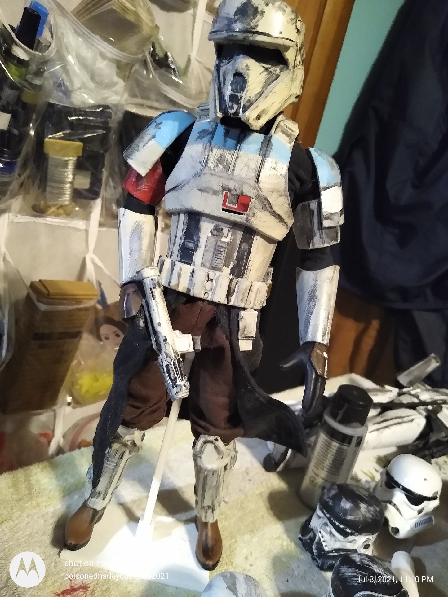 1/6  Shore/Tank Trooper  Leg Armor - Custom Action Figure Accessory - Resin 3D Printed
