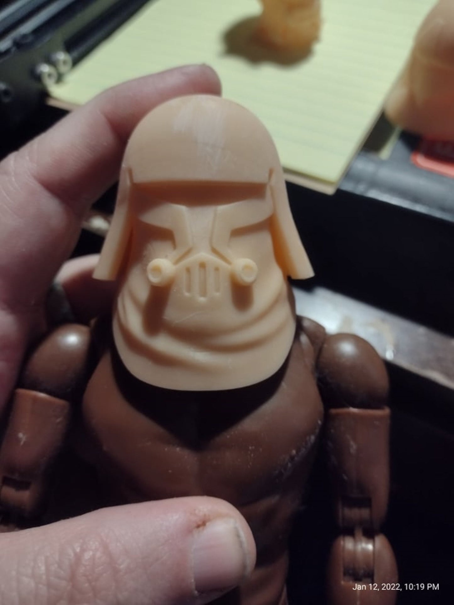 1/6 Flamethrower Clone Helmet - Custom Action Figure Accessory - Resin 3D Printed