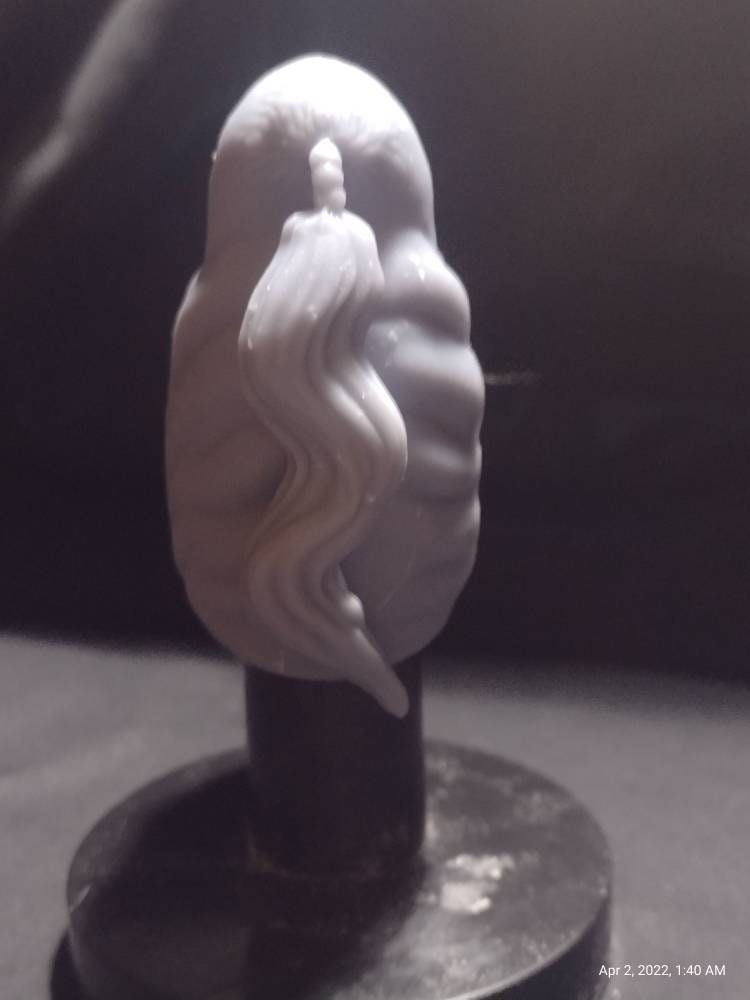 1/6 Ki Adi Mundi Head Sculpt (with saber) v1 - Custom Action Figure Accessory - Resin 3D Printed
