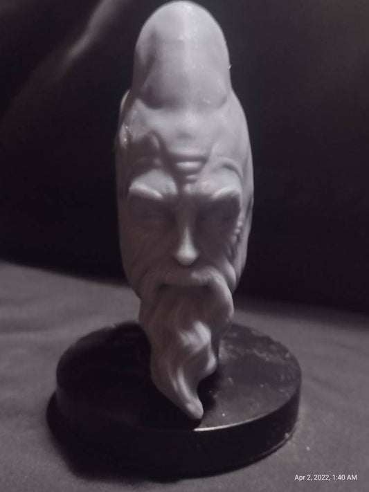 1/6 Ki Adi Mundi Head Sculpt (with saber) v1 - Custom Action Figure Accessory - Resin 3D Printed