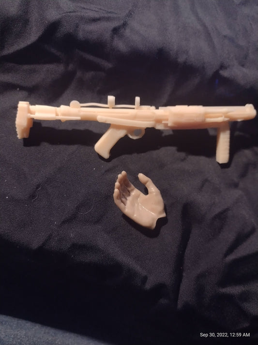 1/6  Mud Trooper Blaster V2 - Custom Action Figure Accessory - Resin 3D Printed