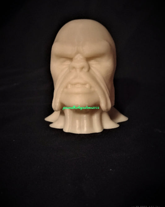 1/6  Barada Head Sculpt v1 with hands - Custom Action Figure Accessory - Resin 3D Printed