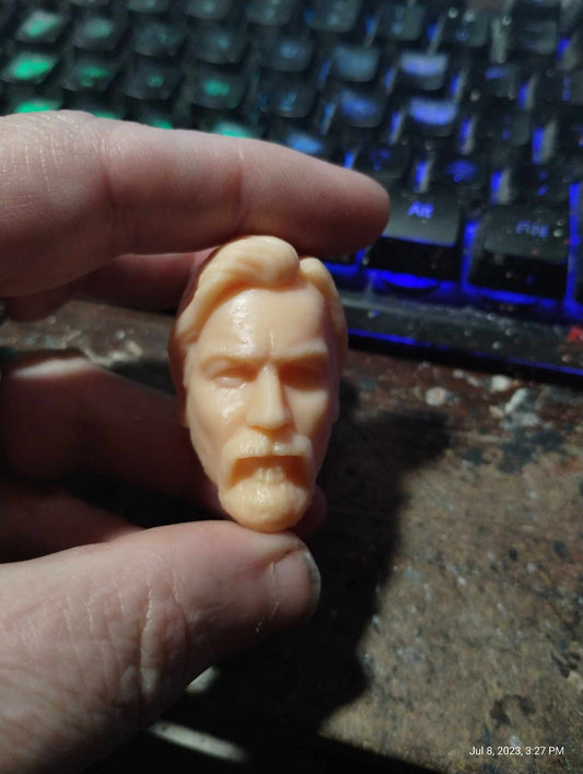 1/6  Obi Wan Kenobi (eps 3) Head Sculpt - Custom Action Figure Accessory - Resin 3D Printed