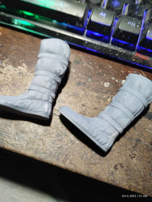 1/6  Hoth Trooper Boots - Custom Action Figure Accessory - Resin 3D Printed
