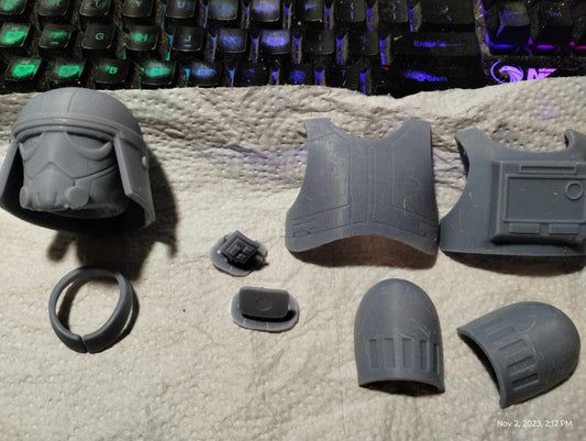 1/6 Imperial Combat AT-DP Driver Armor Set (rebels) - Custom Action Figure Accessory - Resin 3D Printed