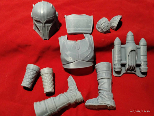 1/6 The Armorer Armor Set (mandalorian) - Custom Action Figure Accessory - Resin 3D Print